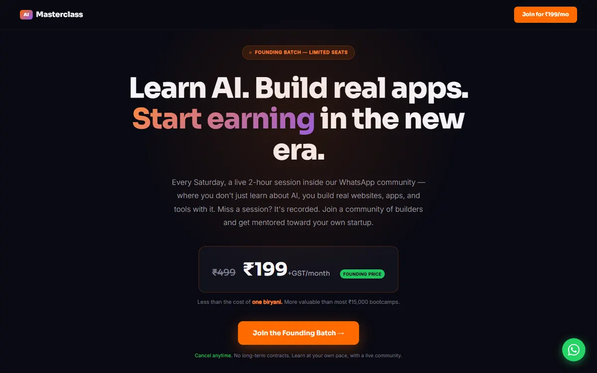 AI Masterclass sur un ordinateur portable